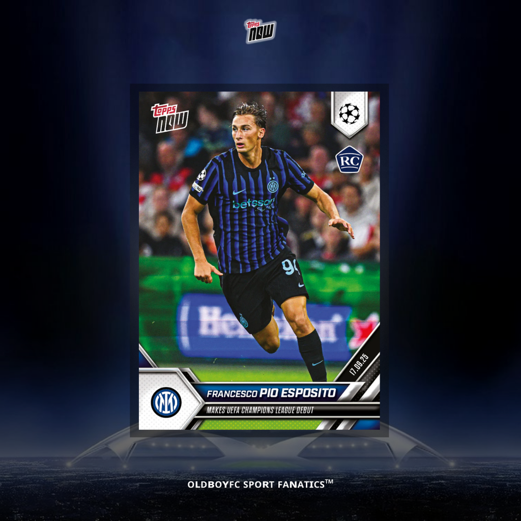 Topps Now Francesco Pio Esposito 25/26 歐冠 球星卡 正面圖