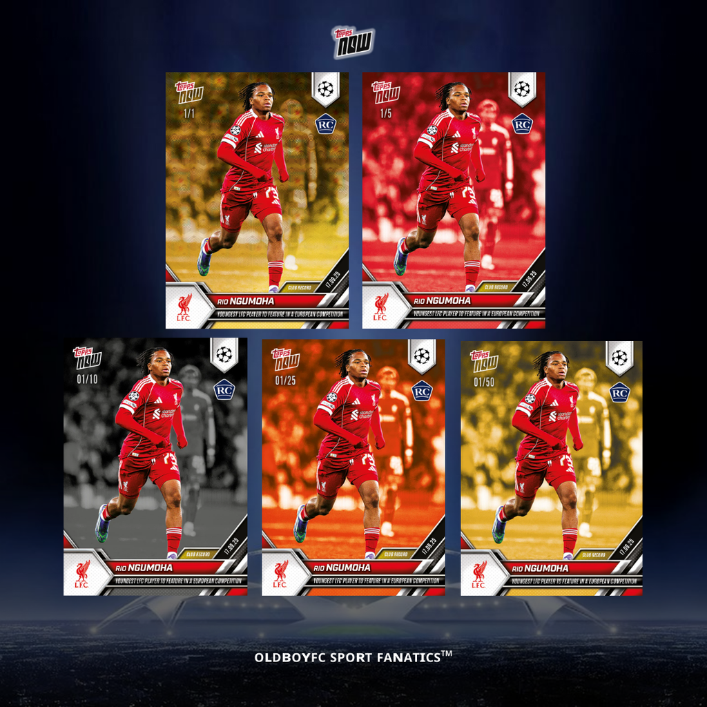 Topps Now Rio Ngumoha 25/26 歐冠 球星卡 帶編卡