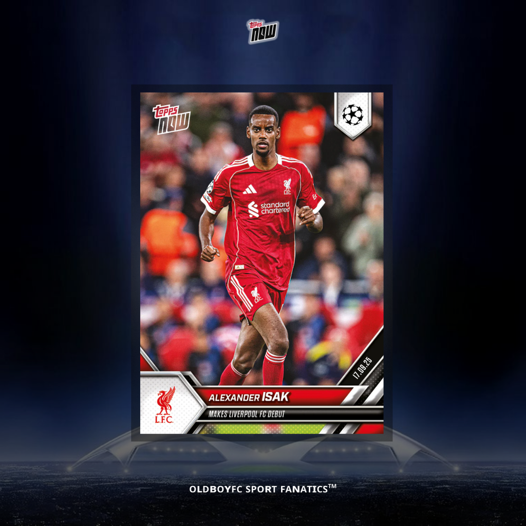 Topps Now Alexander Isak 25/26 歐冠 球星卡 正面圖