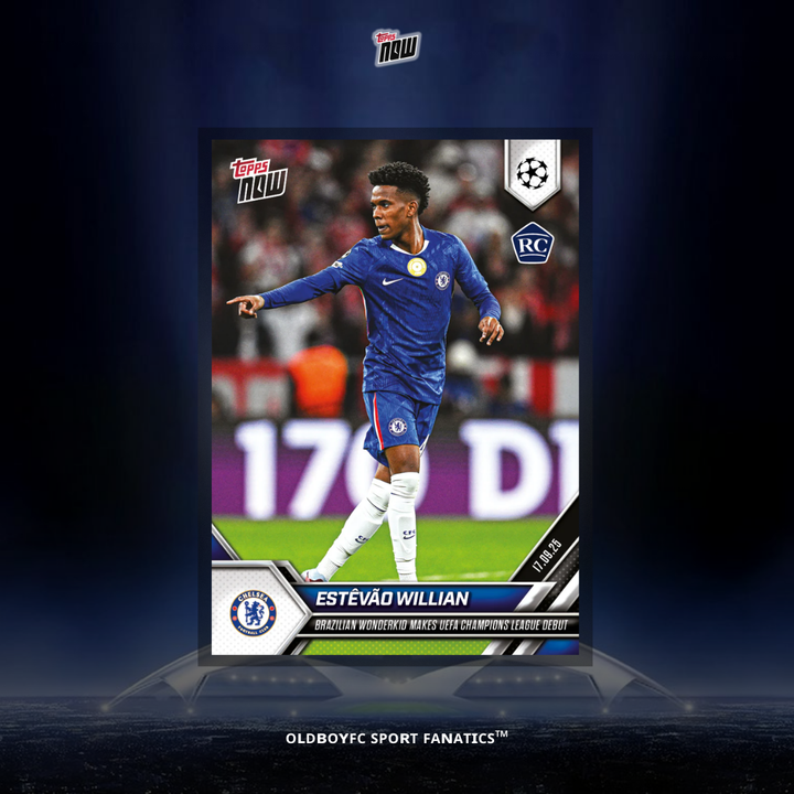 Topps Now Estêvão Willian 25/26 歐冠 球星卡 正面圖