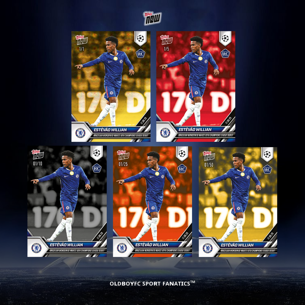 Topps Now Estêvão Willian 25/26 歐冠 球星卡 帶編卡
