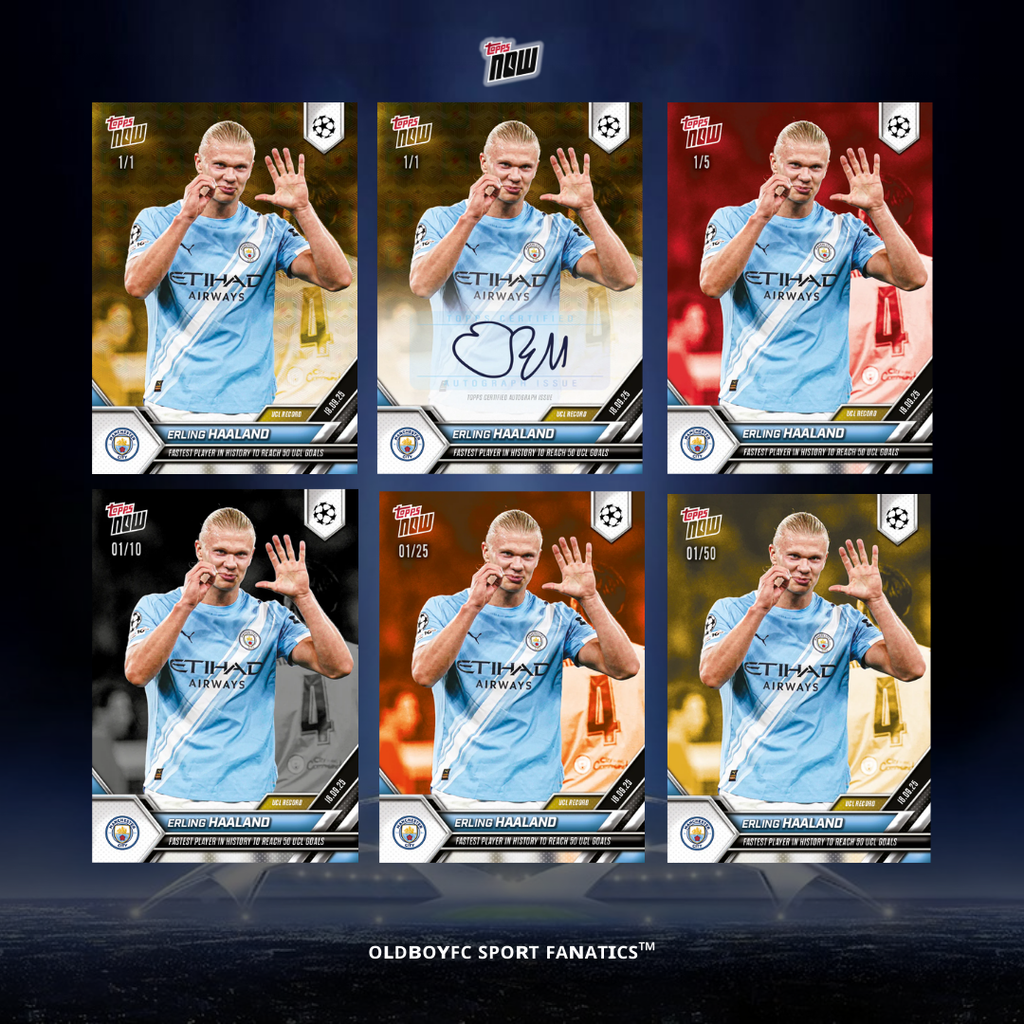 Topps Now Erling Haaland 25/26 歐冠 球星卡 帶編卡
