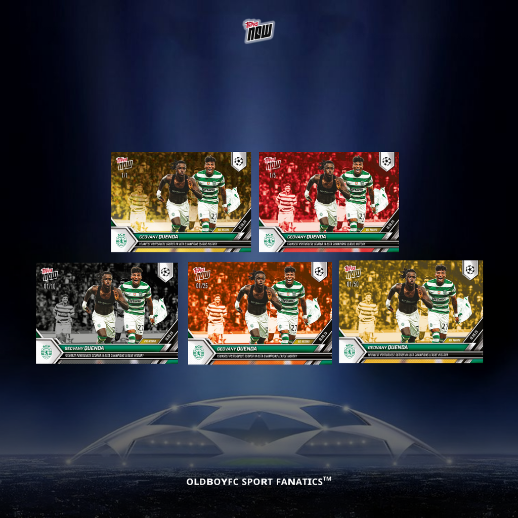 Topps Now Geovany Quenda 25/26 歐冠 球星卡 帶編卡