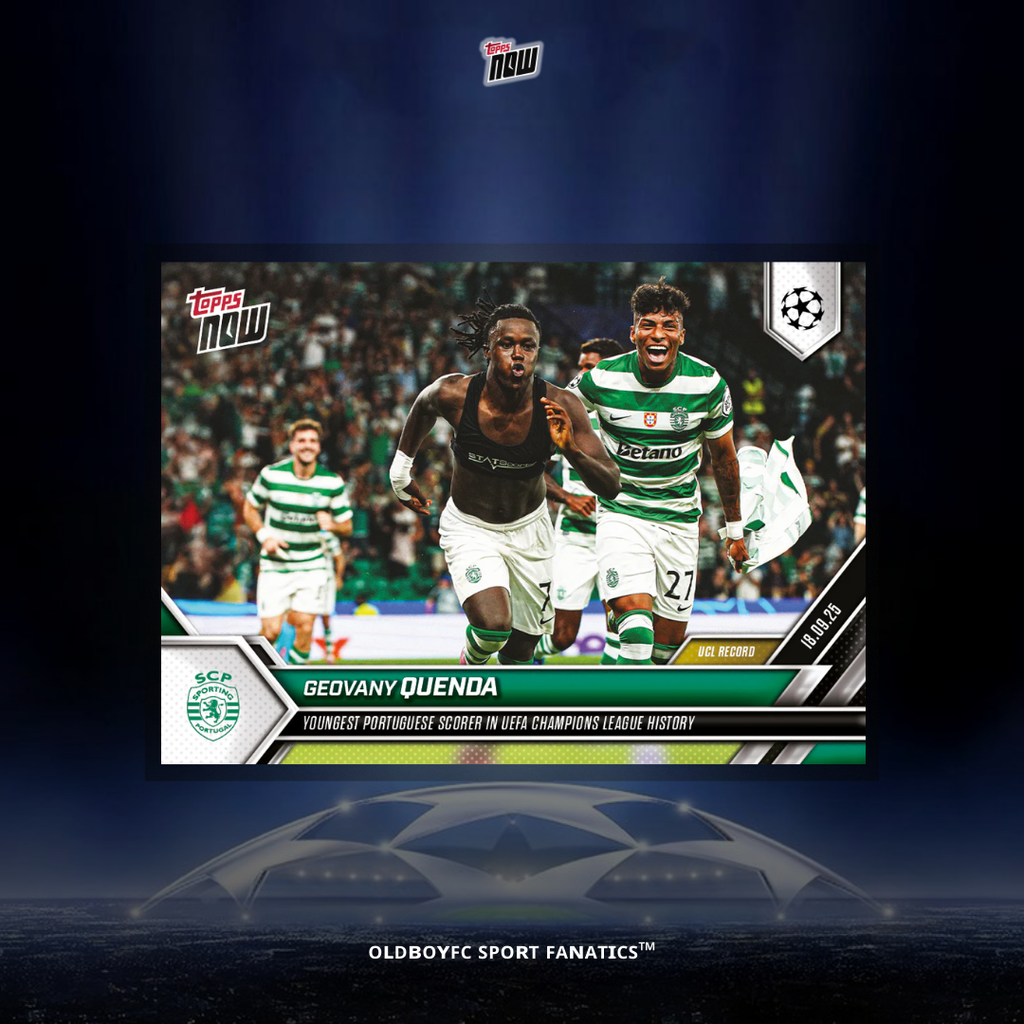 Topps Now Geovany Quenda 25/26 歐冠 球星卡 正面圖