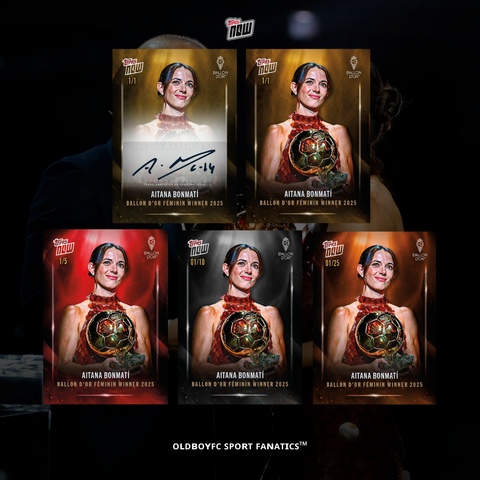 Topps Now Aitana Bonmatí 2025 Ballon d'Or #2 卡 帶編卡