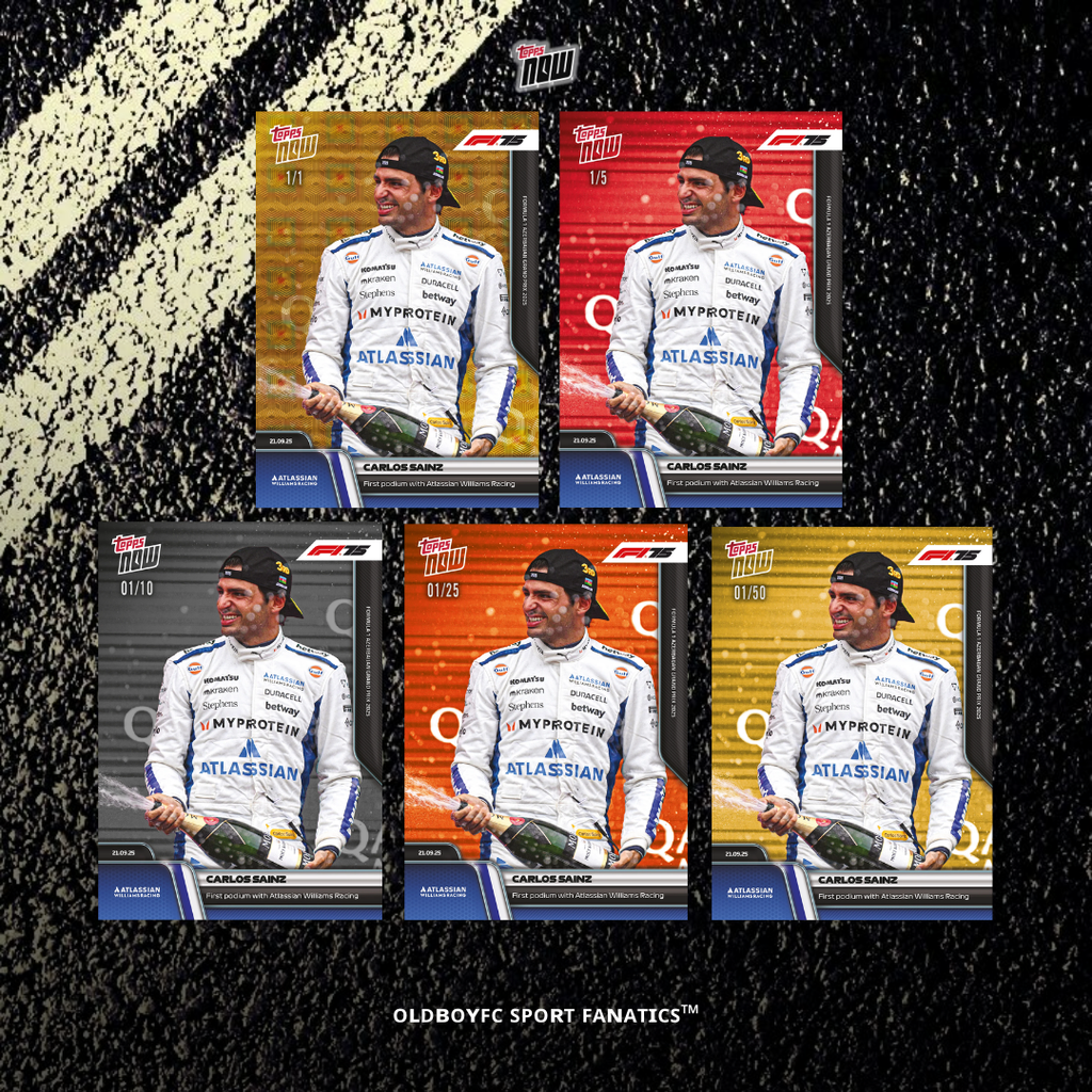 Topps Now Carlos Sainz 2025 F1 亞塞拜然大獎賽 球星卡 帶編卡