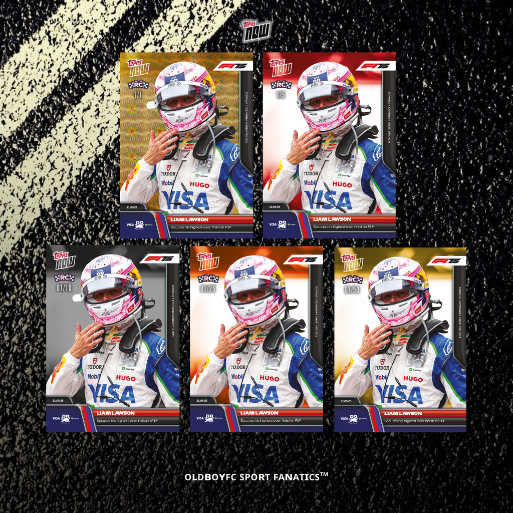 Topps Now Liam Lawson 2025 F1 亞塞拜然大獎賽 球星卡 帶編卡
