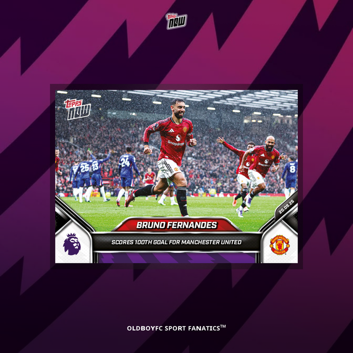 Topps Now Bruno Fernandes 25/26 英超 球星卡 正面圖