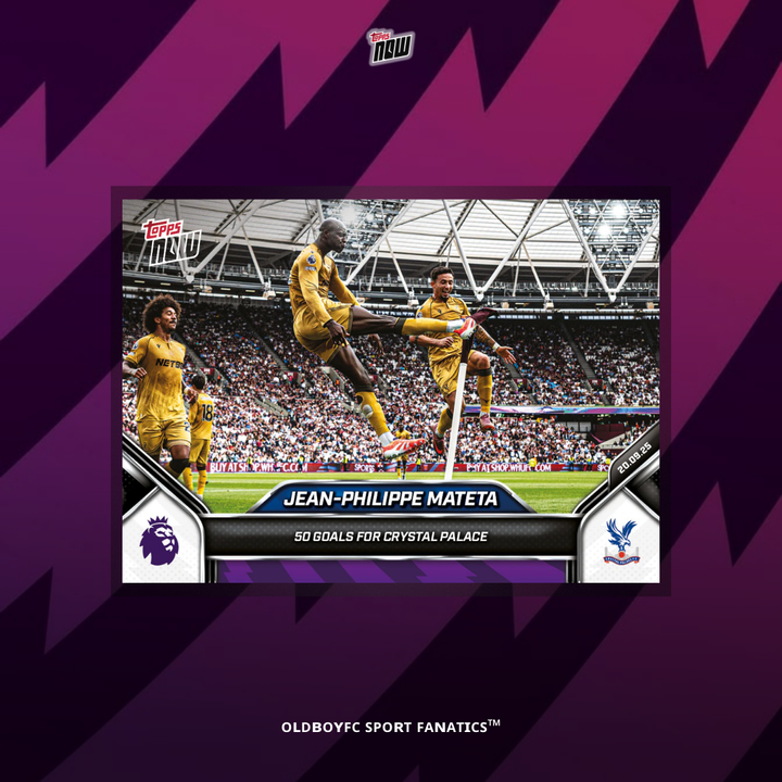 Topps Now Jean-Philippe Mateta 25/26 英超 球星卡 正面圖