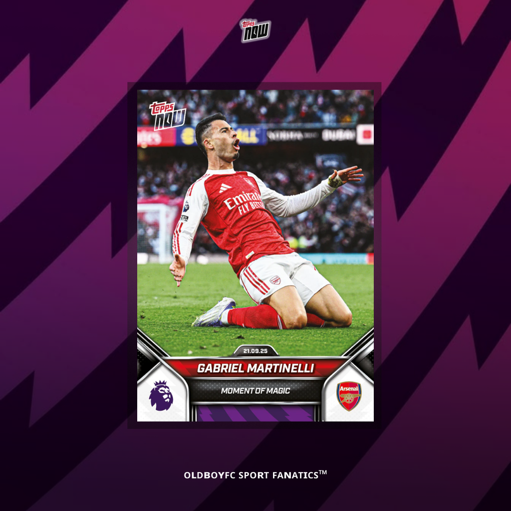 Topps Now Gabriel Martinelli 25/26 英超 球星卡 正面圖