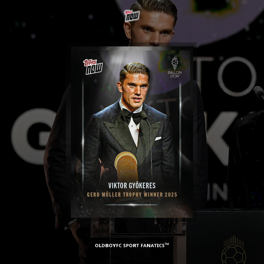 Topps Now Viktor Gyökeres 2025 Ballon d'Or 球星卡 正面圖