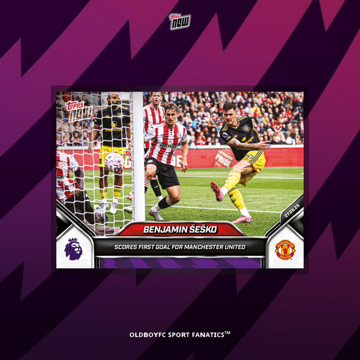 Topps Now Benjamin Šeško 25/26 英超 球星卡 正面圖