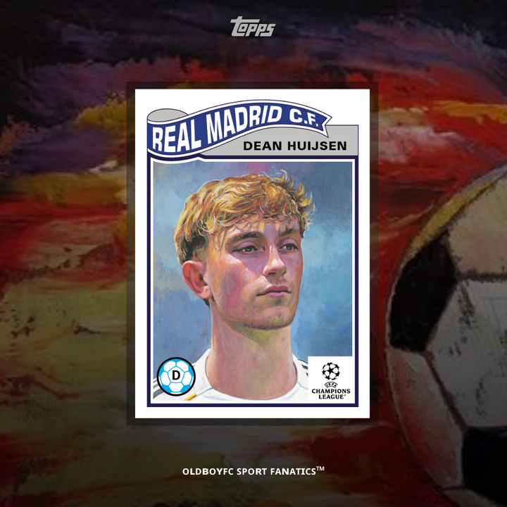 Topps Living Set Dean Huijsen 2025 UCC 球星卡 正面圖