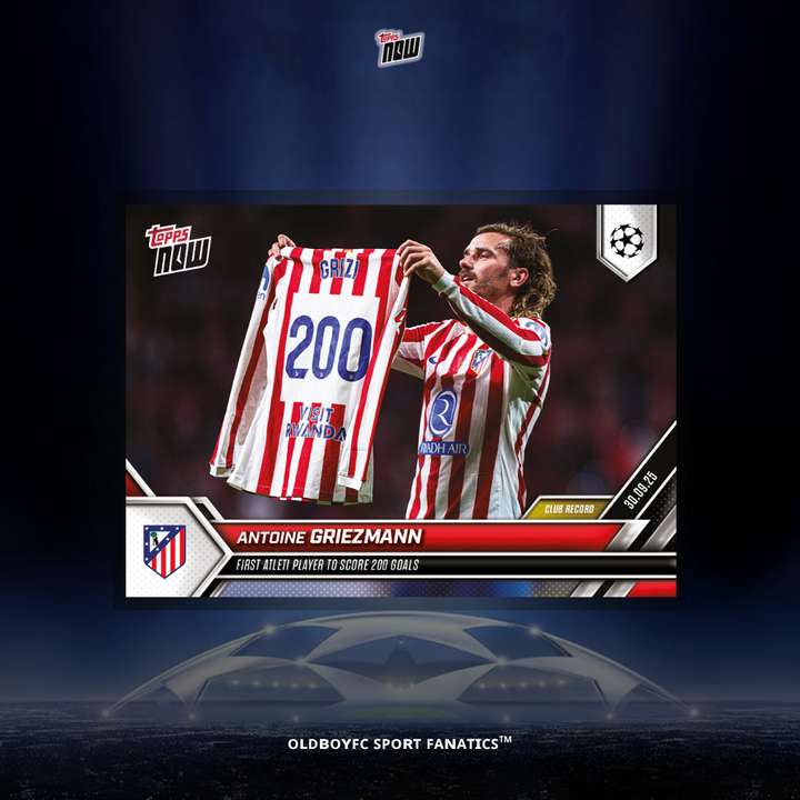 Topps Now 格里茲曼 25/26 UCL 球星卡 正面圖
