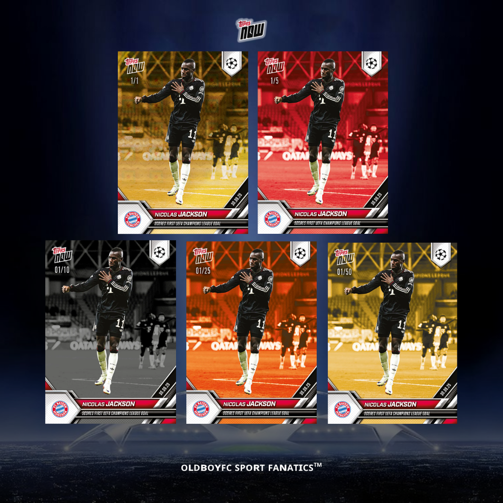 Topps Now 傑克森 25/26 UCL 球星卡 帶編卡