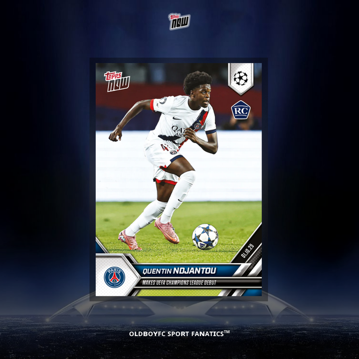 Topps Now 恩賈恩圖 25/26 UCL 球星卡 正面圖
