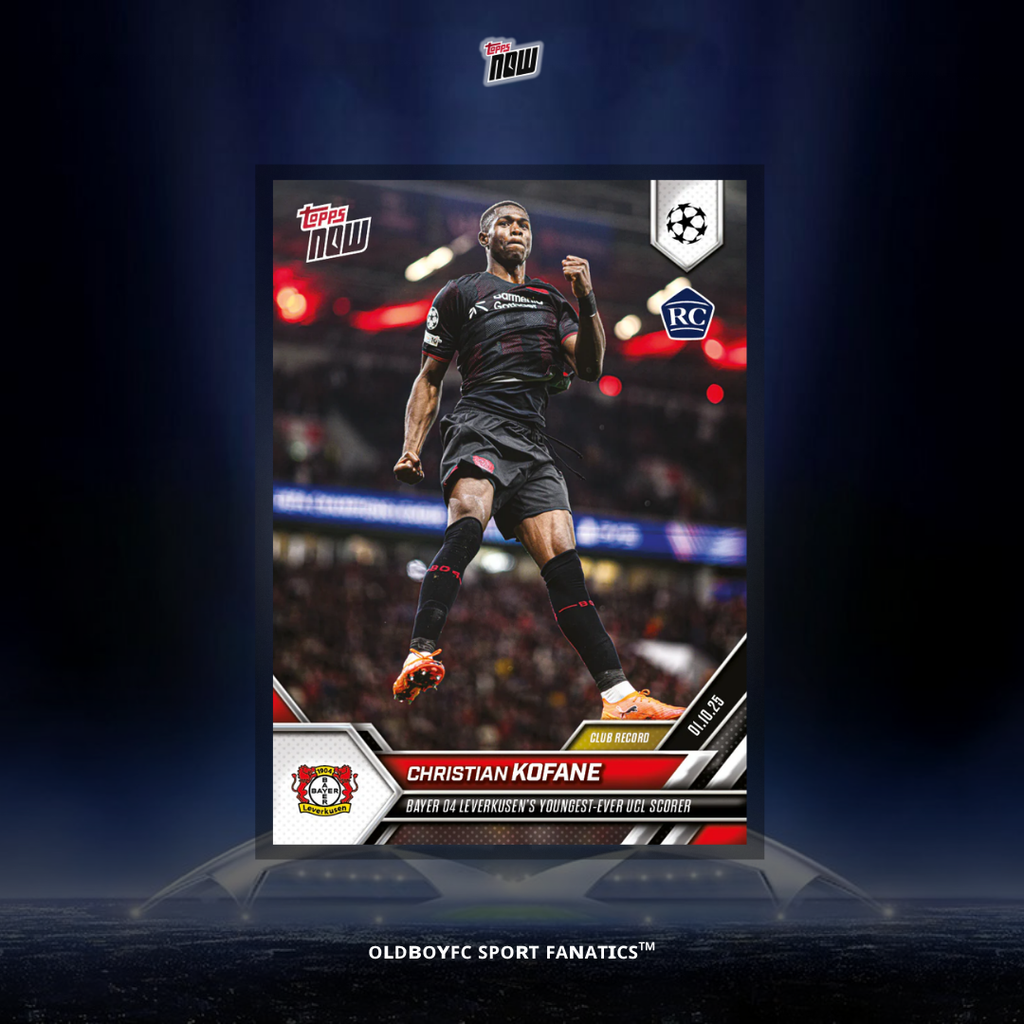 Topps Now 柯法內 25/26 UCL 球星卡 正面圖