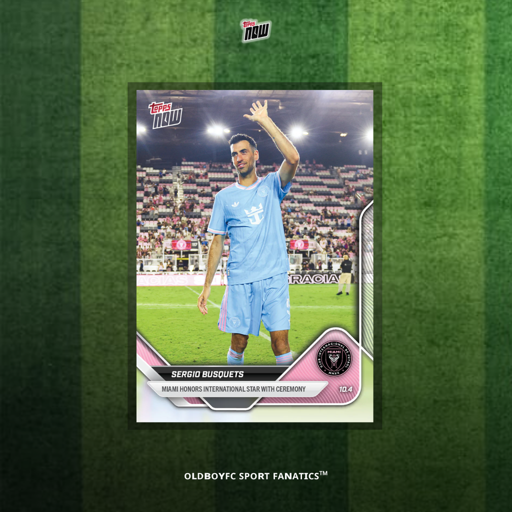 Topps Now 布斯克茨 2025 MLS 球星卡 正面圖
