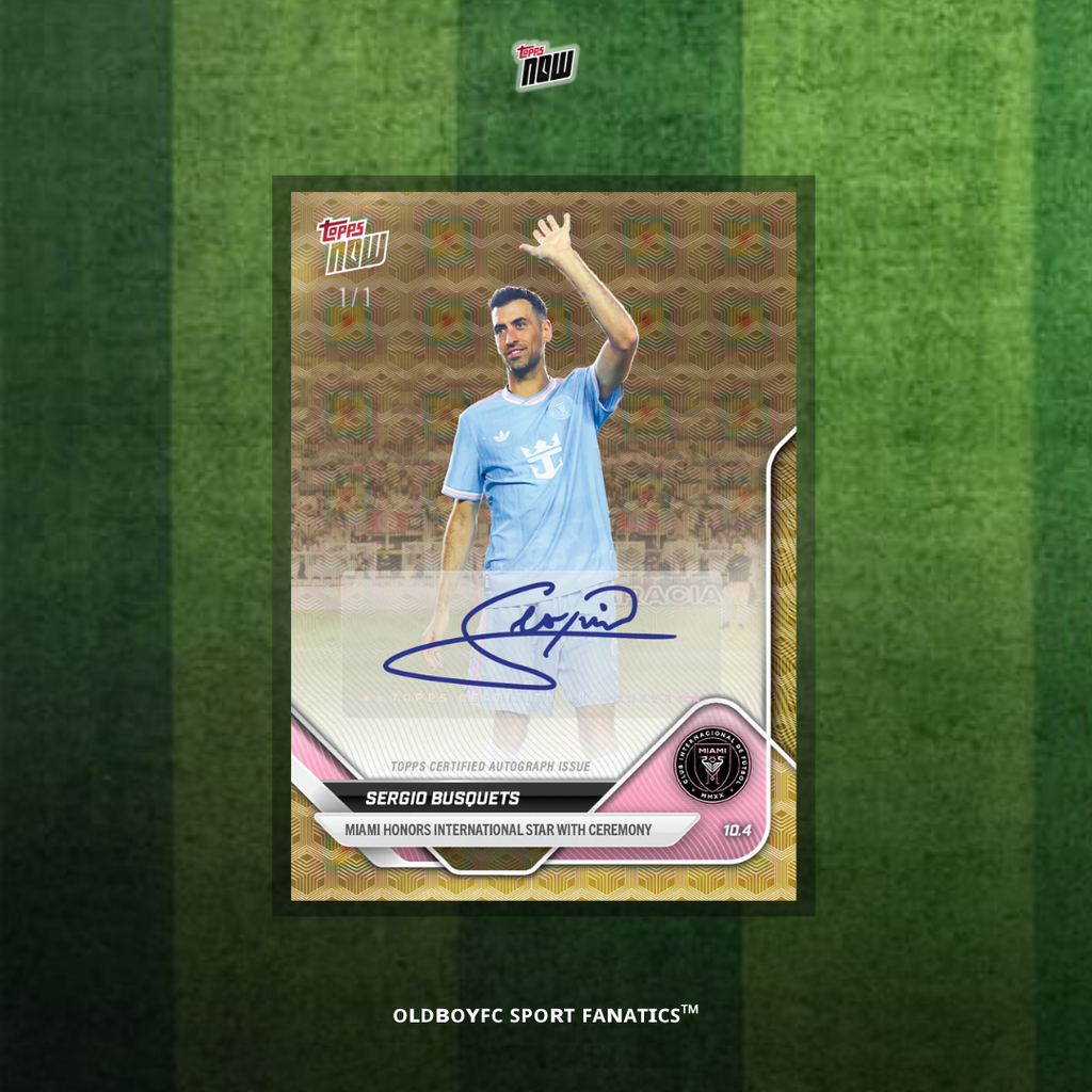 Topps Now 布斯克茨 2025 MLS 球星卡 簽名卡圖