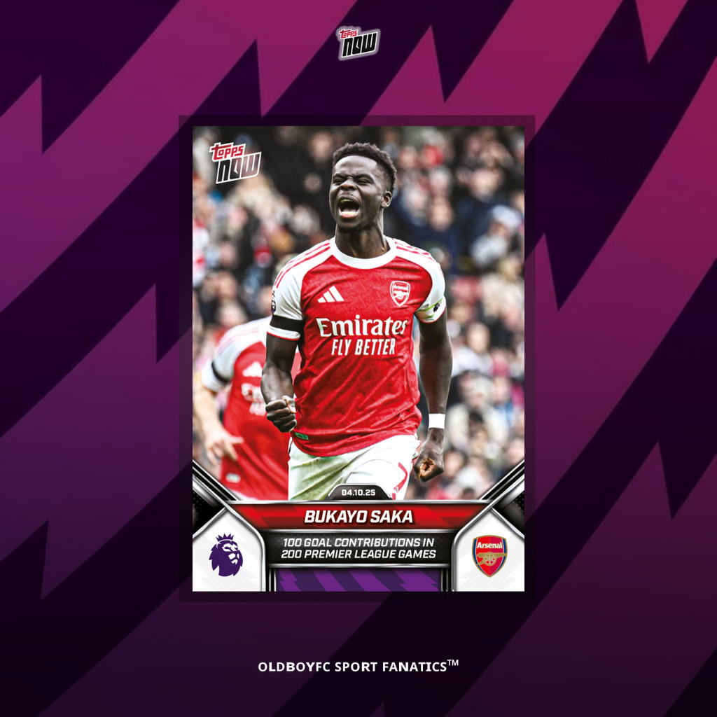 Topps Now Bukayo Saka 25/26 英超 球星卡 正面圖