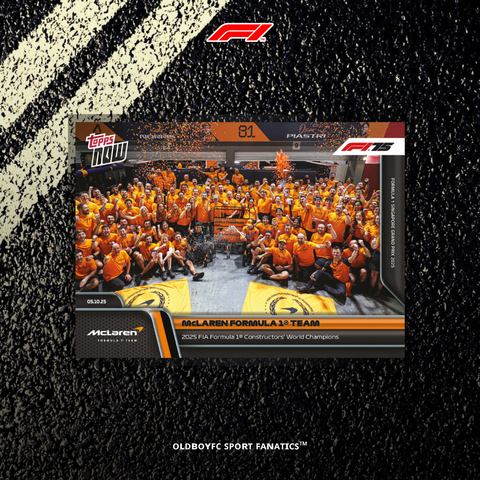 Topps Now McLaren F1 Team 2025 新加坡大獎賽 球星卡 正面圖