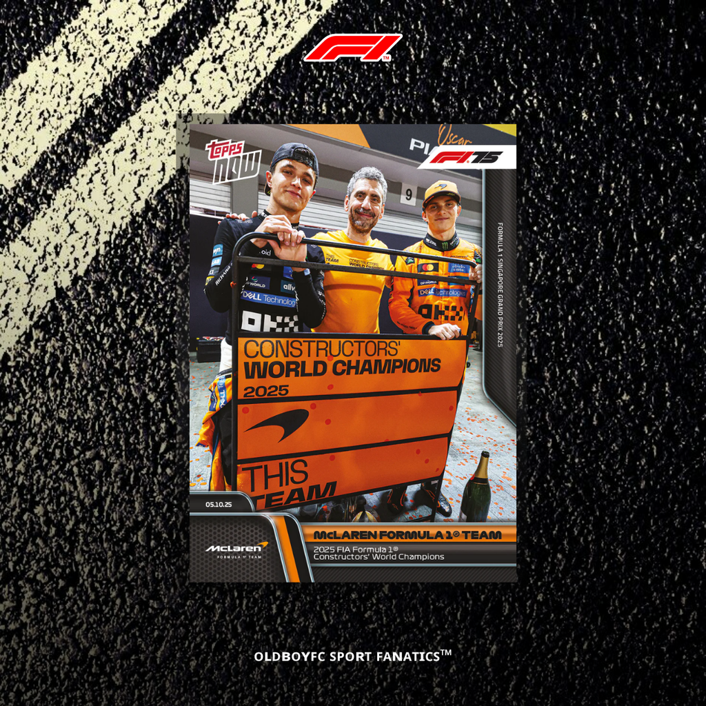 Topps Now McLaren F1 Team 2025 新加坡大獎賽 球星卡 背面圖