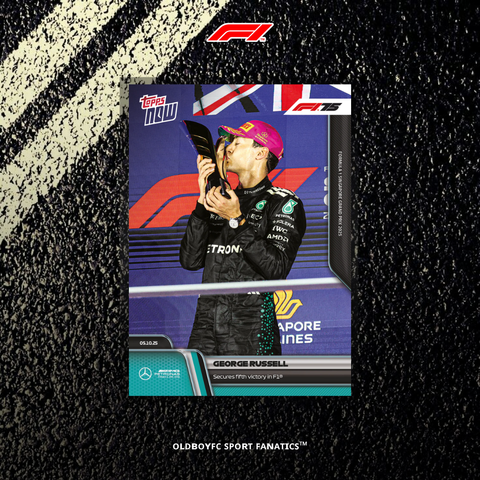 Topps Now George Russell 2025 新加坡大獎賽 球星卡 正面圖