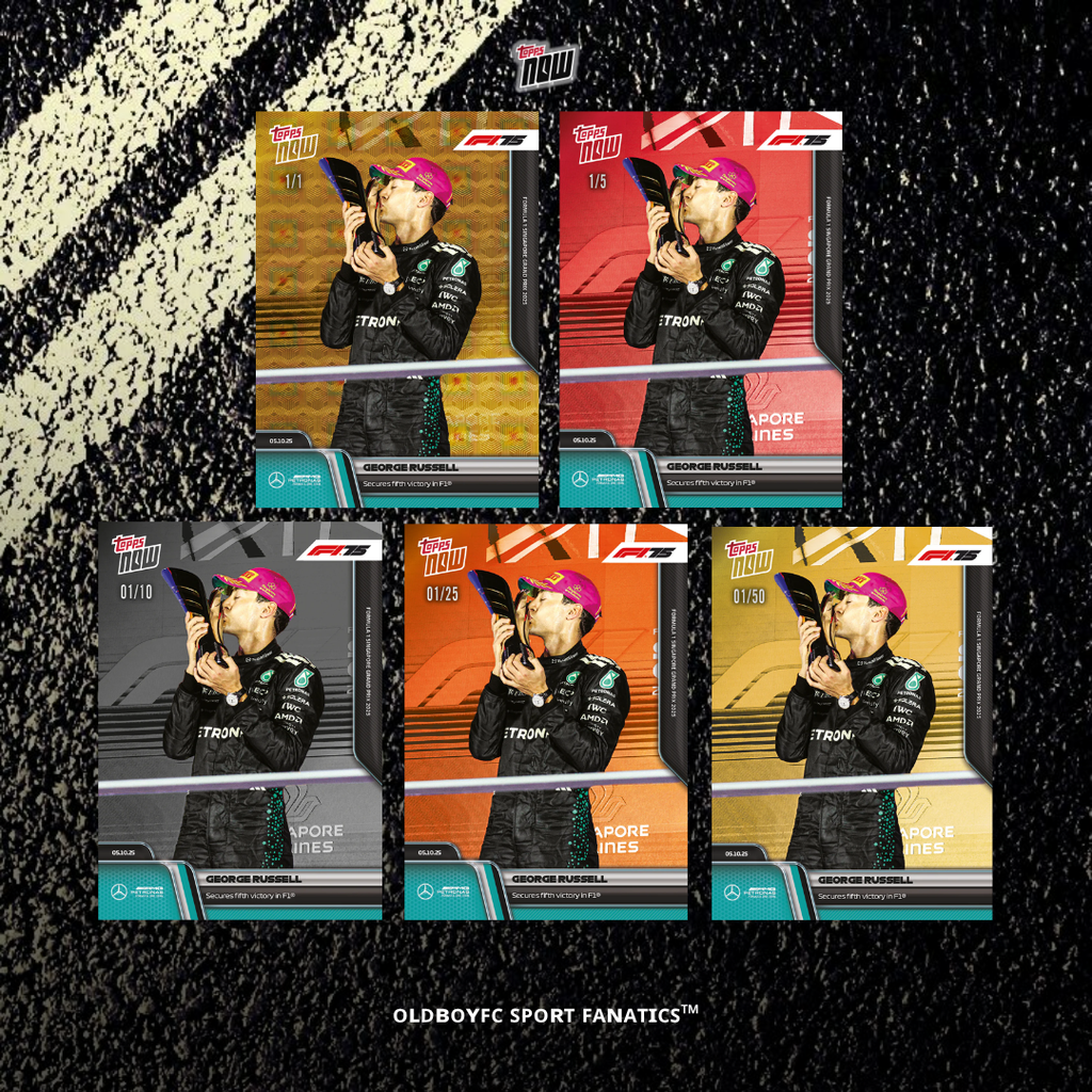 Topps Now George Russell 2025 新加坡大獎賽 球星卡 帶編卡