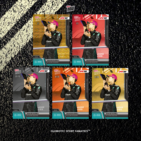 Topps Now George Russell 2025 新加坡大獎賽 球星卡 帶編卡