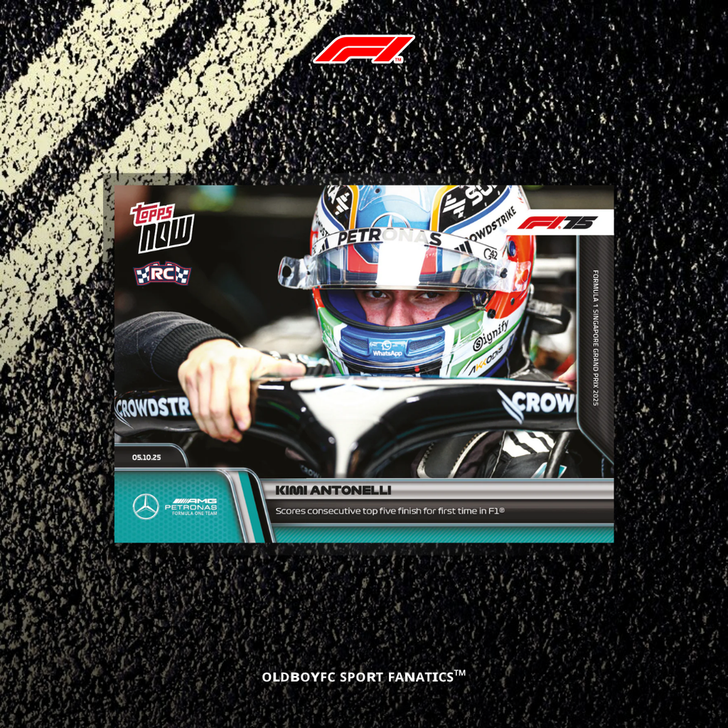 Topps Now Kimi Antonelli 2025 新加坡大獎賽 球星卡 正面圖