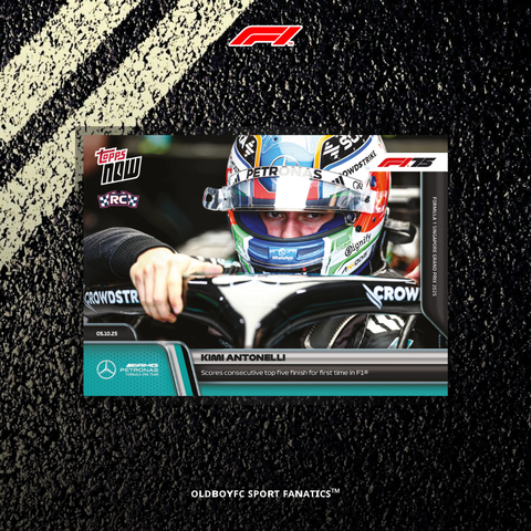 Topps Now Kimi Antonelli 2025 新加坡大獎賽 球星卡 正面圖