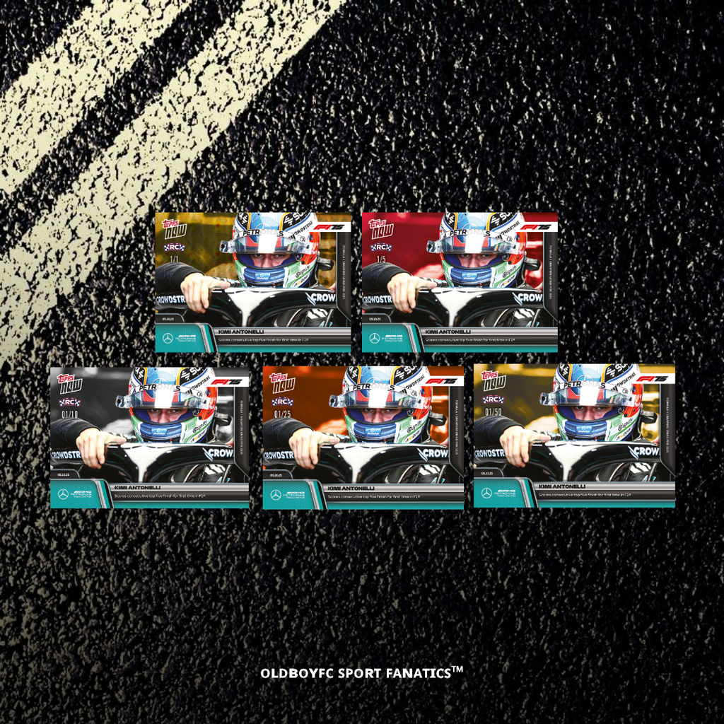 Topps Now Kimi Antonelli 2025 新加坡大獎賽 球星卡 帶編卡