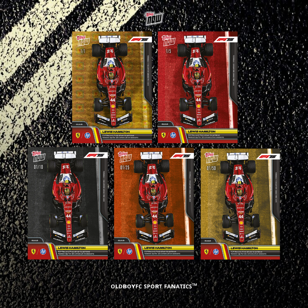 Topps Now Lewis Hamilton 2025 新加坡大獎賽 球星卡 帶編卡