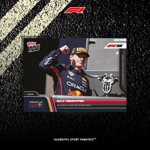 Topps Now Max Verstappen 2025 美國大獎賽 球星卡 正面圖