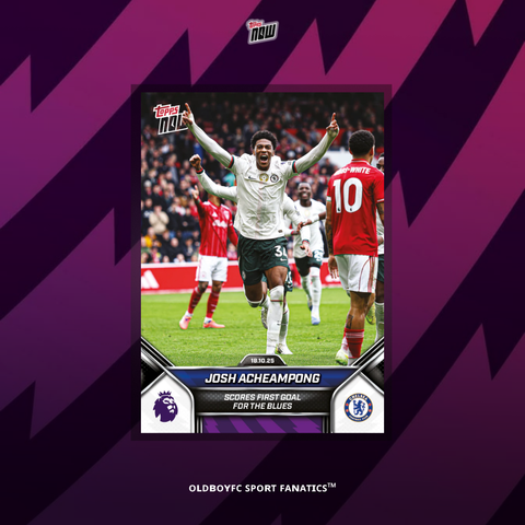 Topps Now Josh Acheampong 25/26 英超 球星卡 正面圖