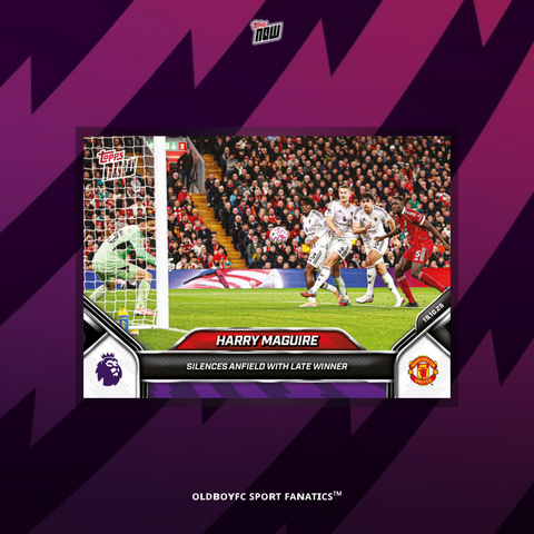 Topps Now Harry Maguire 25/26 英超 球星卡 正面圖