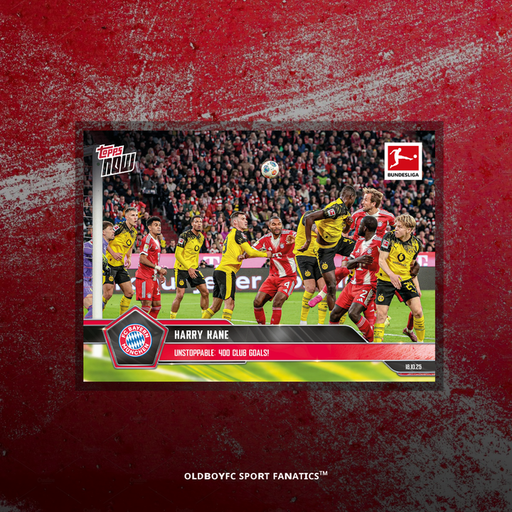 Topps Now Harry Kane 25/26 德甲 球星卡 正面圖