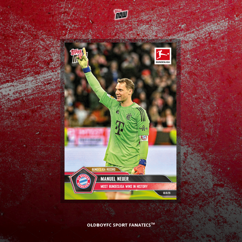 Topps Now Manuel Neuer 25/26 德甲 球星卡 正面圖