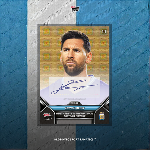 Topps Now Lionel Messi 24/25 阿根廷 球星卡 背面圖