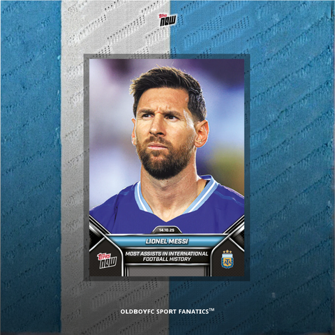 Topps Now Lionel Messi 24/25 阿根廷 球星卡 正面圖