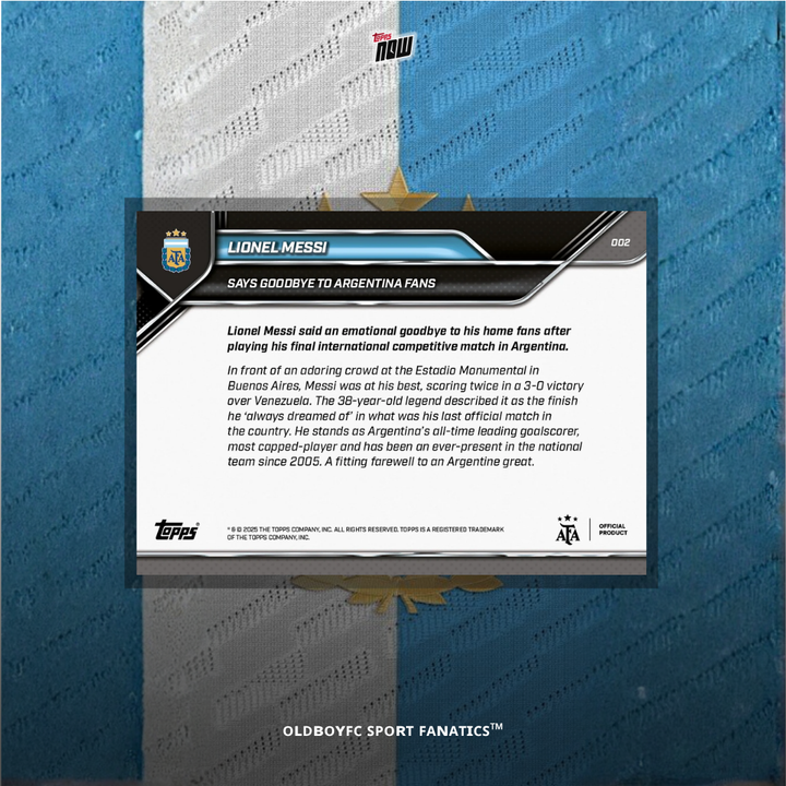 【Topps Now】Lionel Messi 24/25 Argentina #2