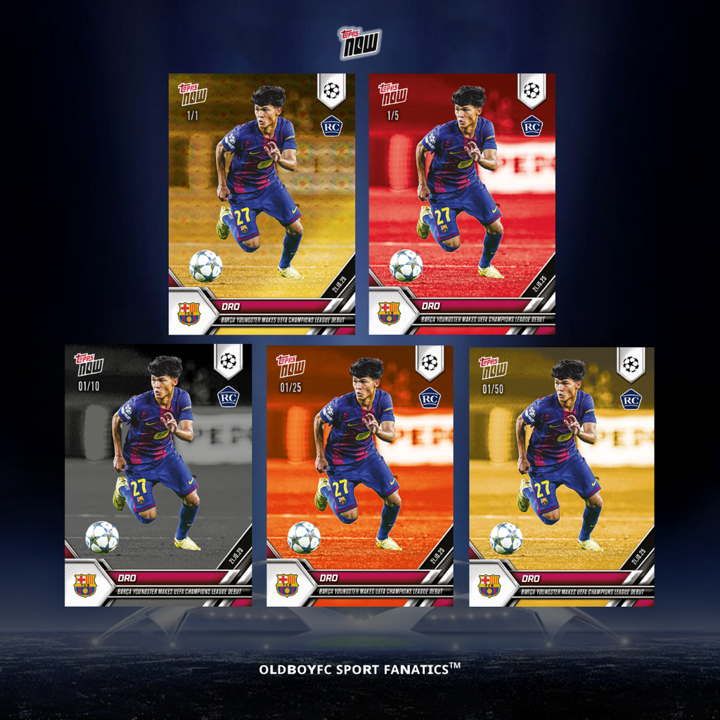 Topps Now Dro 25/26 UCL 球星卡 帶編卡
