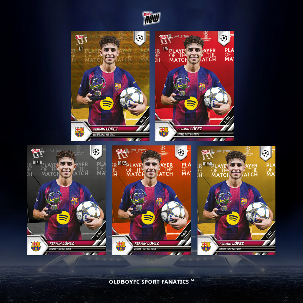 Topps Now Fermín López 25/26 UCL 球星卡 帶編卡