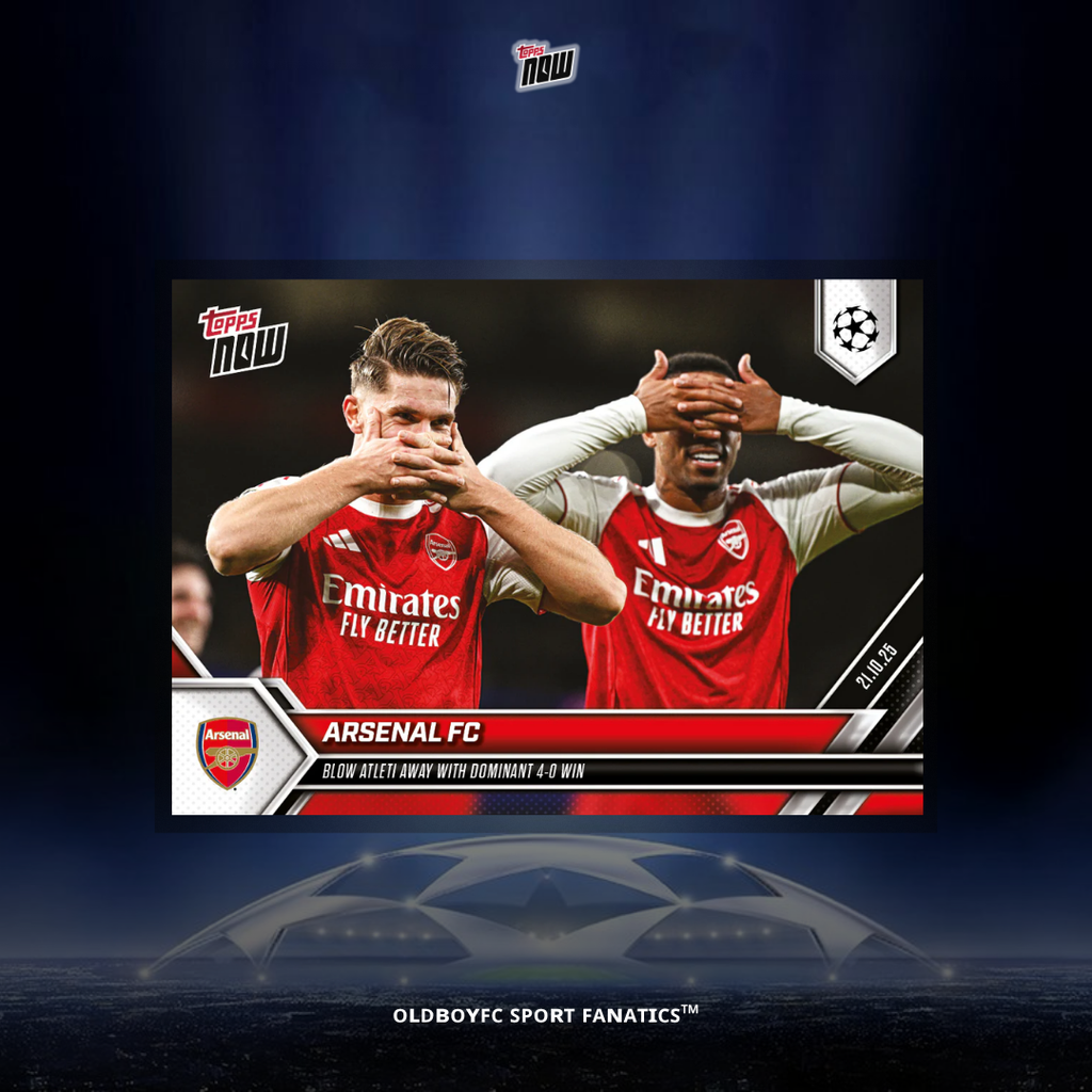 Topps Now Arsenal FC 25/26 UCL 球星卡 正面圖