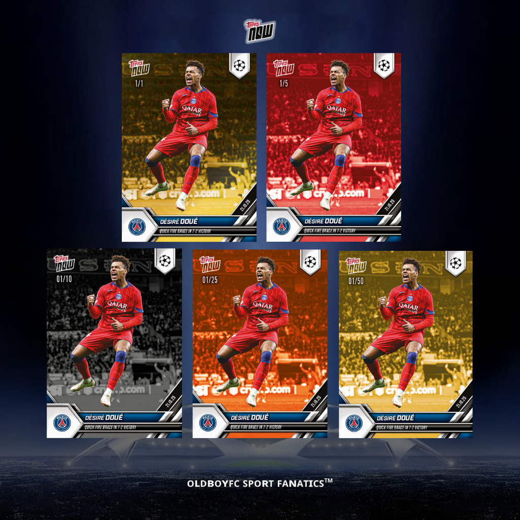 Topps Now Désiré Doué 25/26 UCL 球星卡 帶編卡