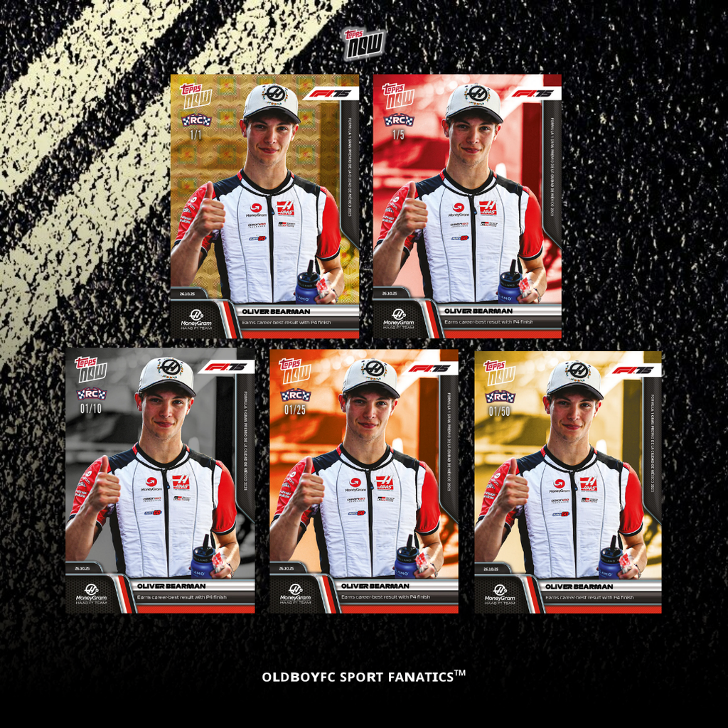 Topps Now Oliver Bearman 2025 F1 墨西哥大獎賽 球星卡 帶編卡
