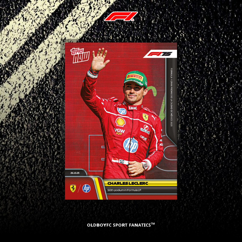Topps Now Charles Leclerc 2025 F1 墨西哥大獎賽 球星卡 正面圖