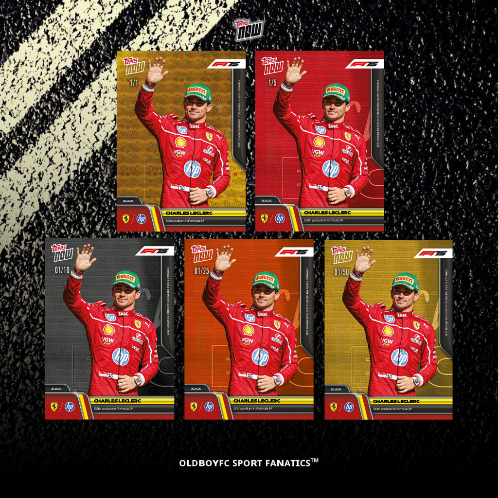 Topps Now Charles Leclerc 2025 F1 墨西哥大獎賽 球星卡 帶編卡