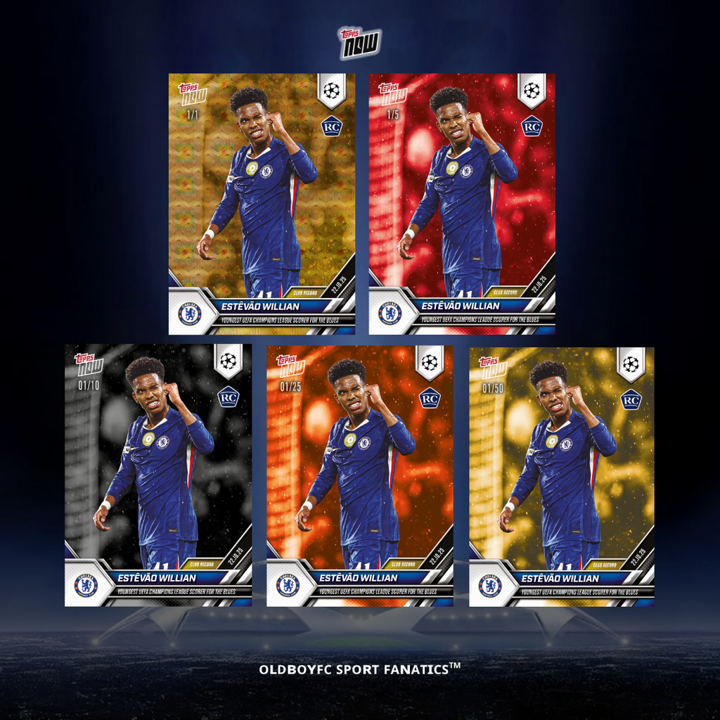 Topps Now Estêvão Willian 25/26 歐冠 球星卡 帶編卡