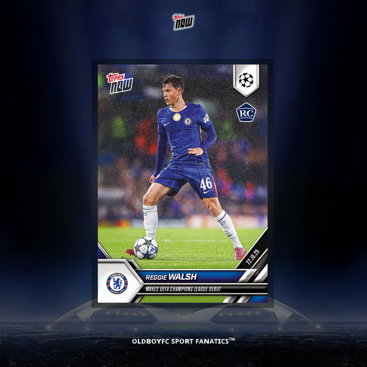 Topps Now Reggie Walsh 25/26 歐冠 球星卡 正面圖